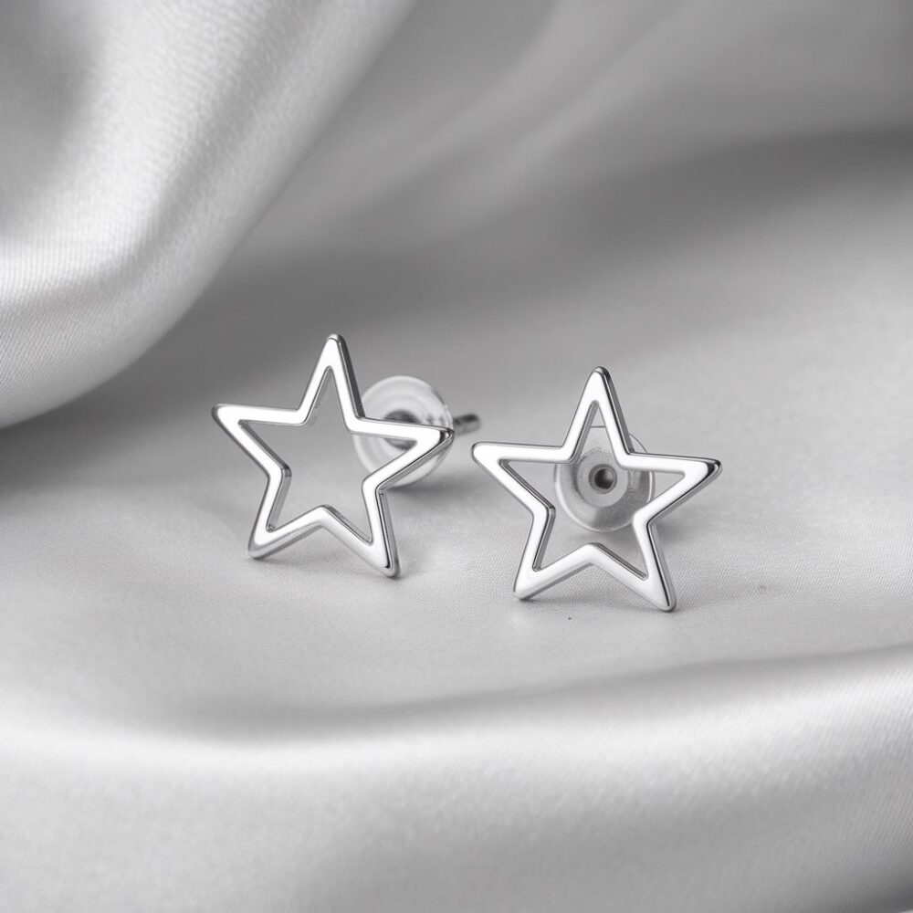 Biżuteria gwiazdki srebrne