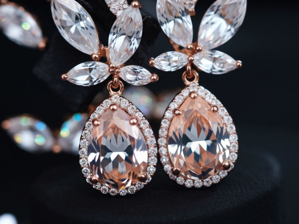 Luksusowe kolczyki wieczorowe