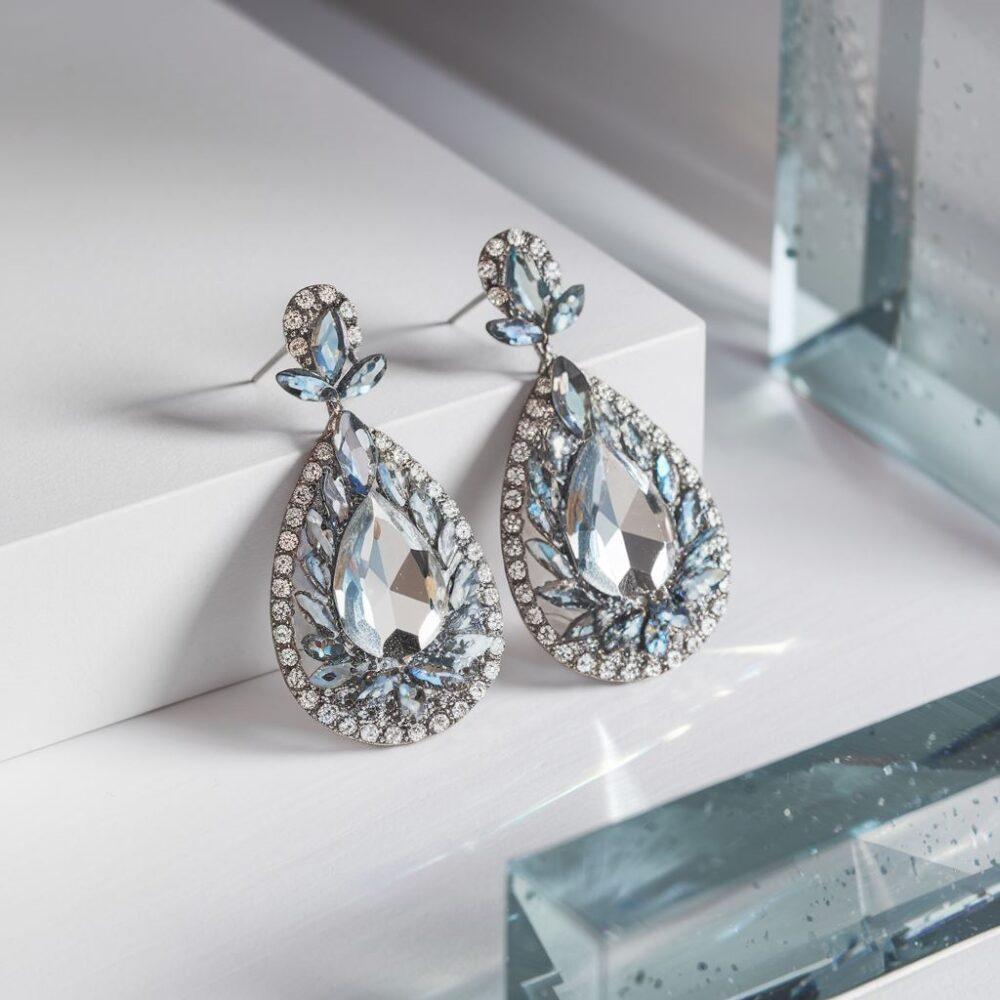 Minimalistyczne kolczyki lodowe