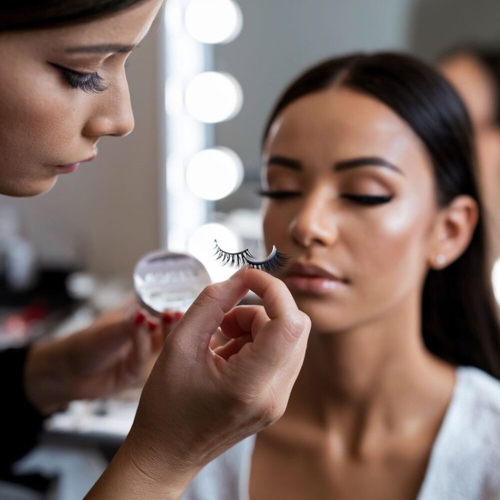 aplikacja rzęs magnetycznych