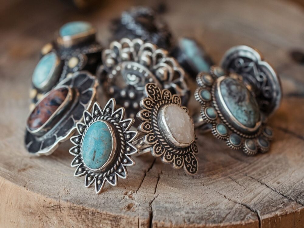 biżuteria boho srebro