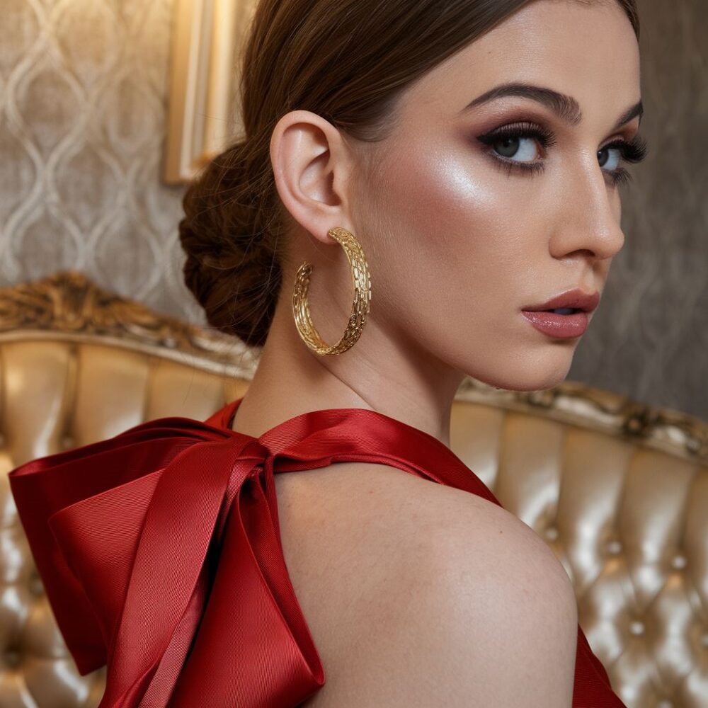 biżuteria do czerwonej sukienki