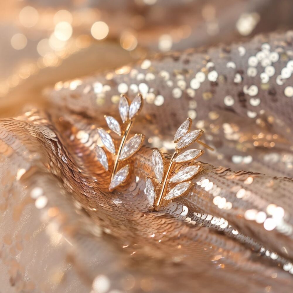 biżuteria do sukienki z cekinami