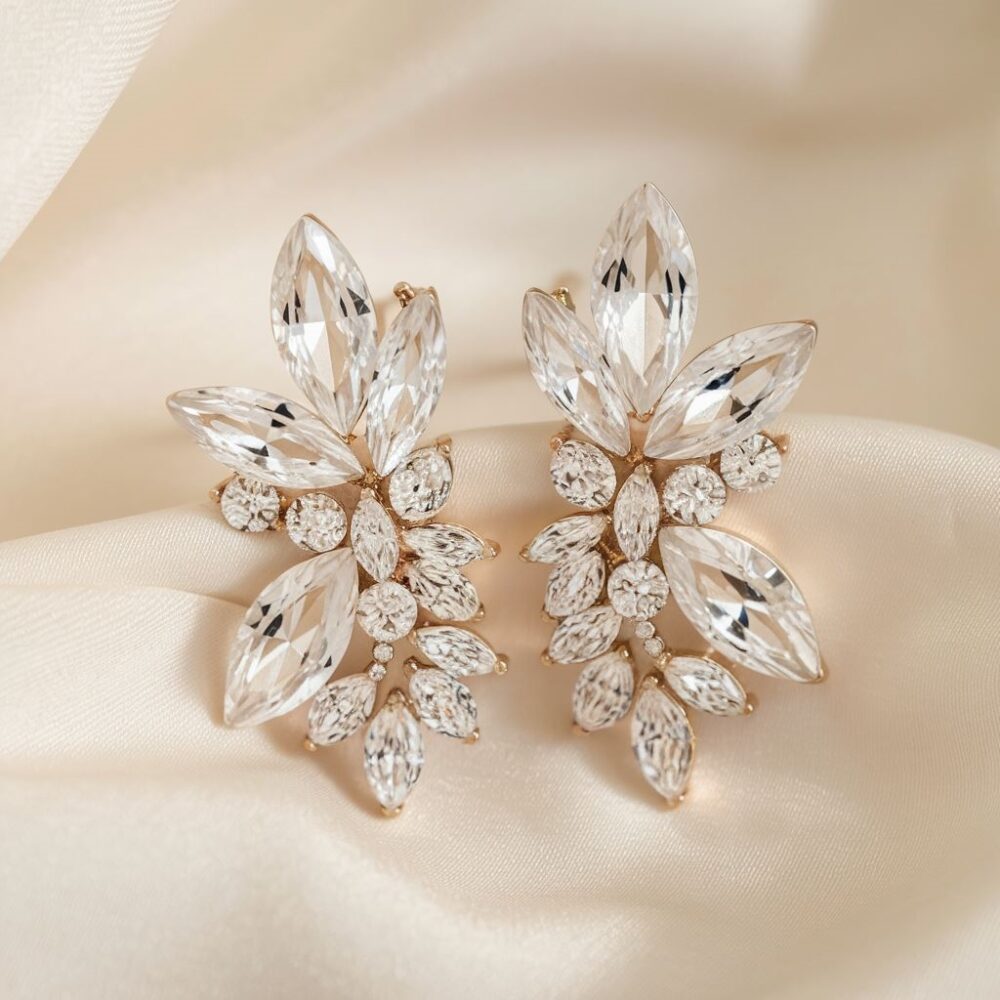 biżuteria ślubna z kryształami