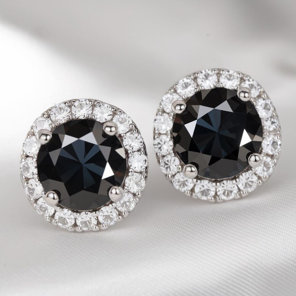 biżuteria z czarnymi cyrkoniami