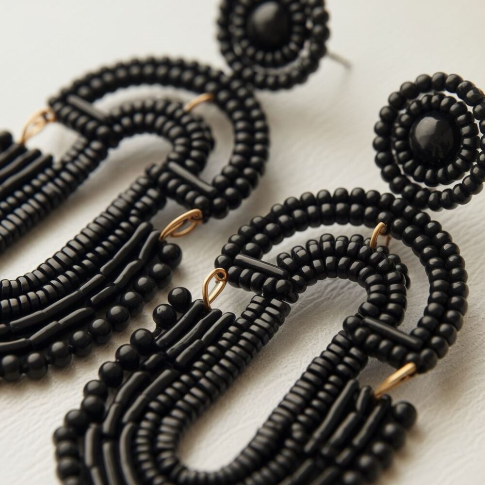 boho biżuteria czarna