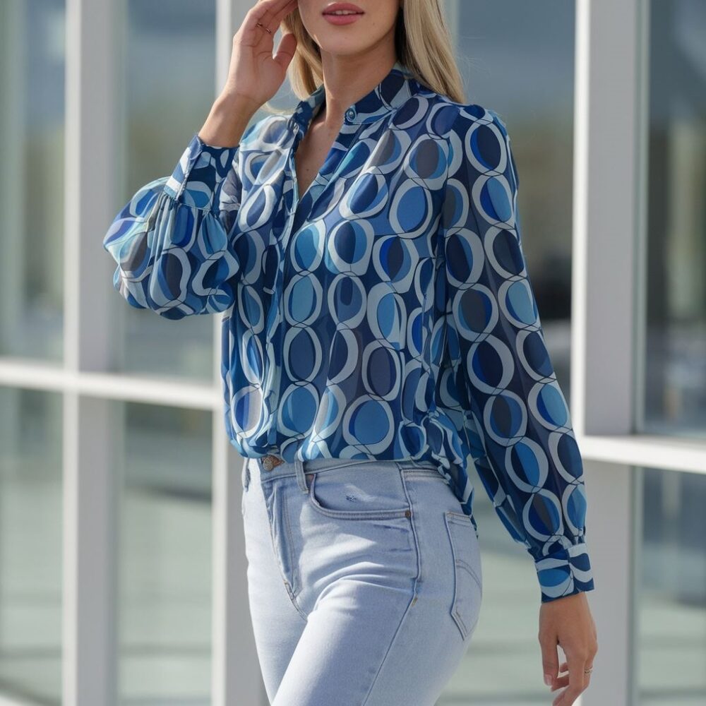 casualowa bluzka do jeansów