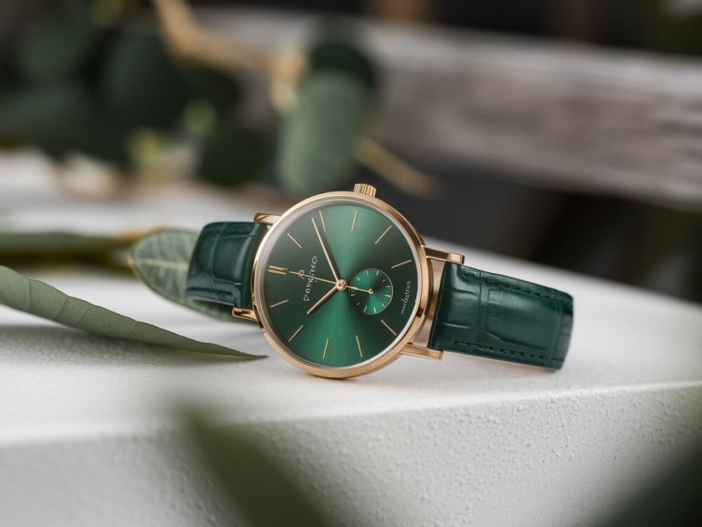 damski zegarek na białym tle