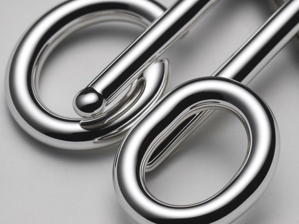 długie srebrne kolczyki