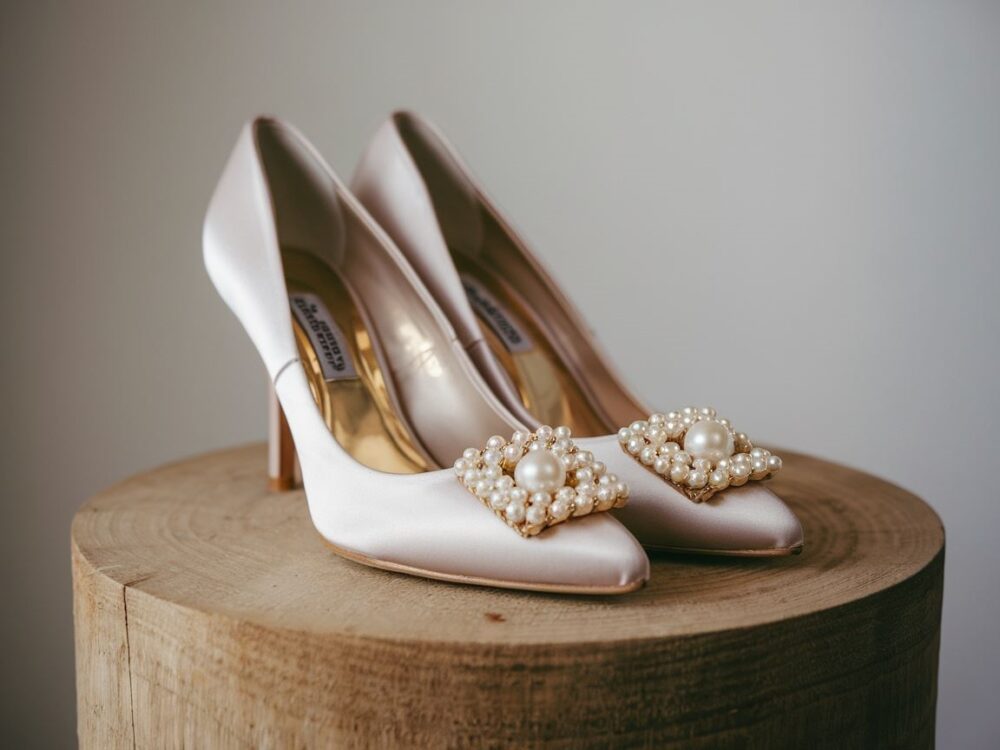 klipsy do butów z perełkami