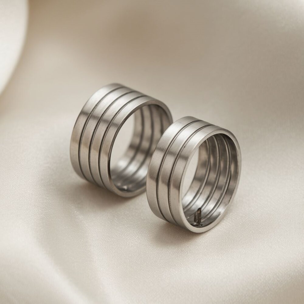 kolczyki blaszki stal chirurgiczna