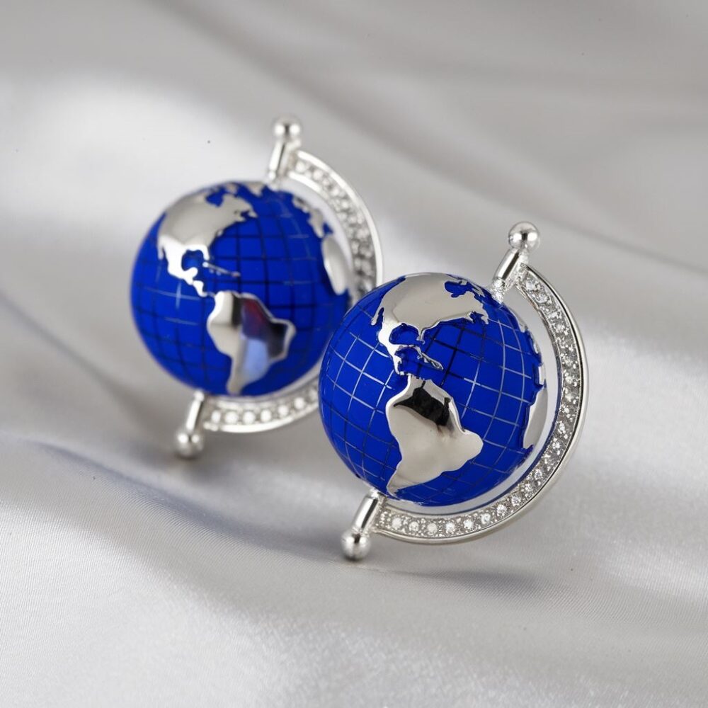 kolczyki kula ziemska