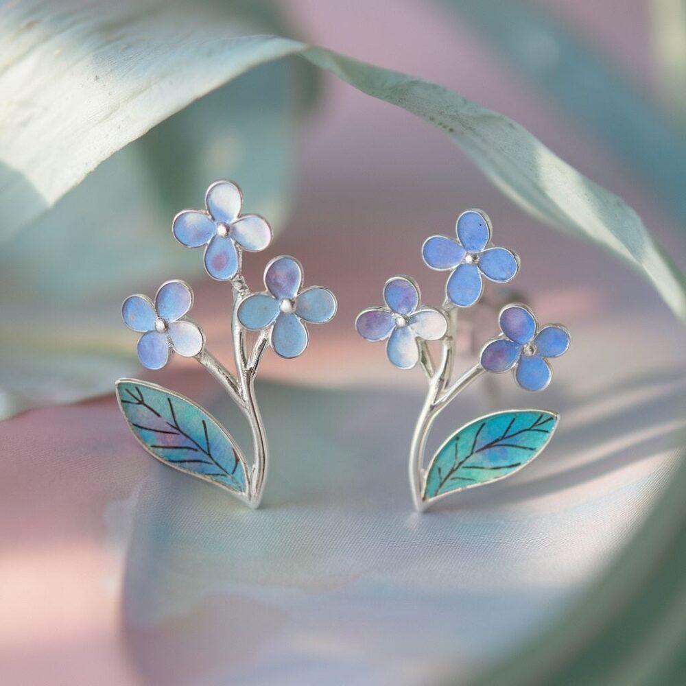 kolczyki niezapominajka