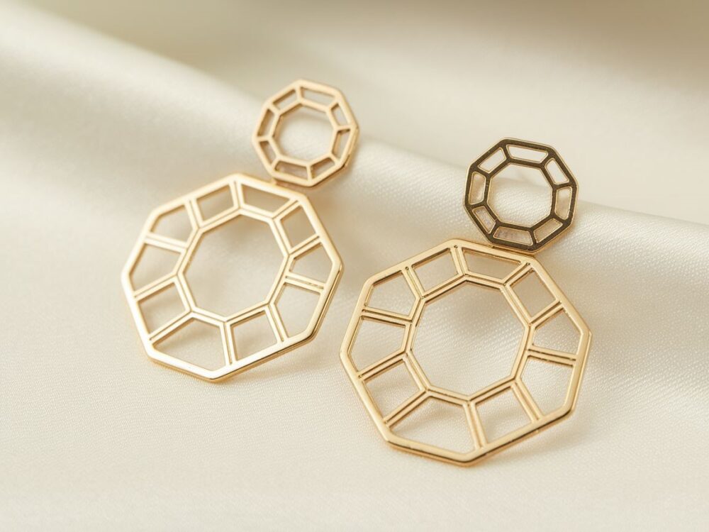 kolczyki plaster miodu