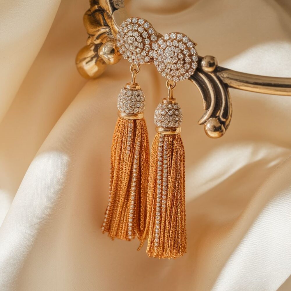 kolczyki wiszące złote