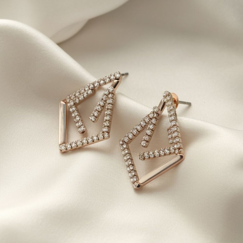 kolczyki z kolorowymi kamieniami