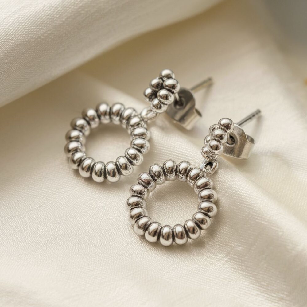 kolczyki ze stali chirurgicznej