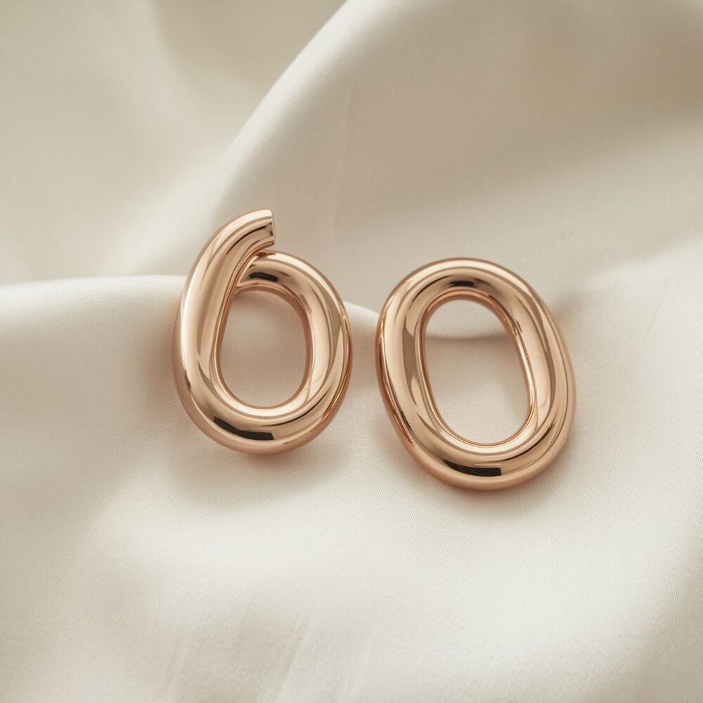 minimalistyczna biżuteria elipsa