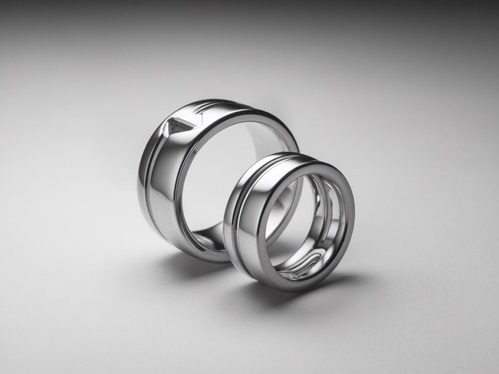 minimalistyczny pierścionek srebrny