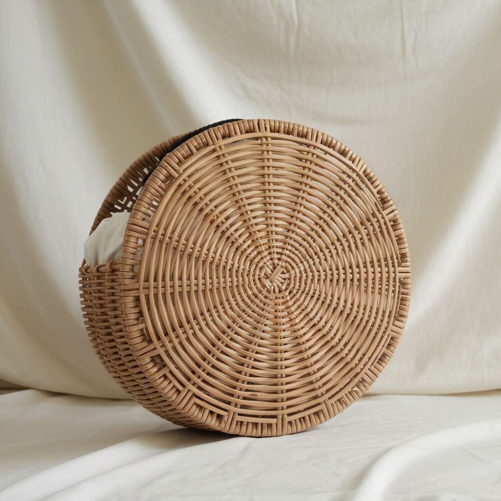 modna wiklinowa torebka