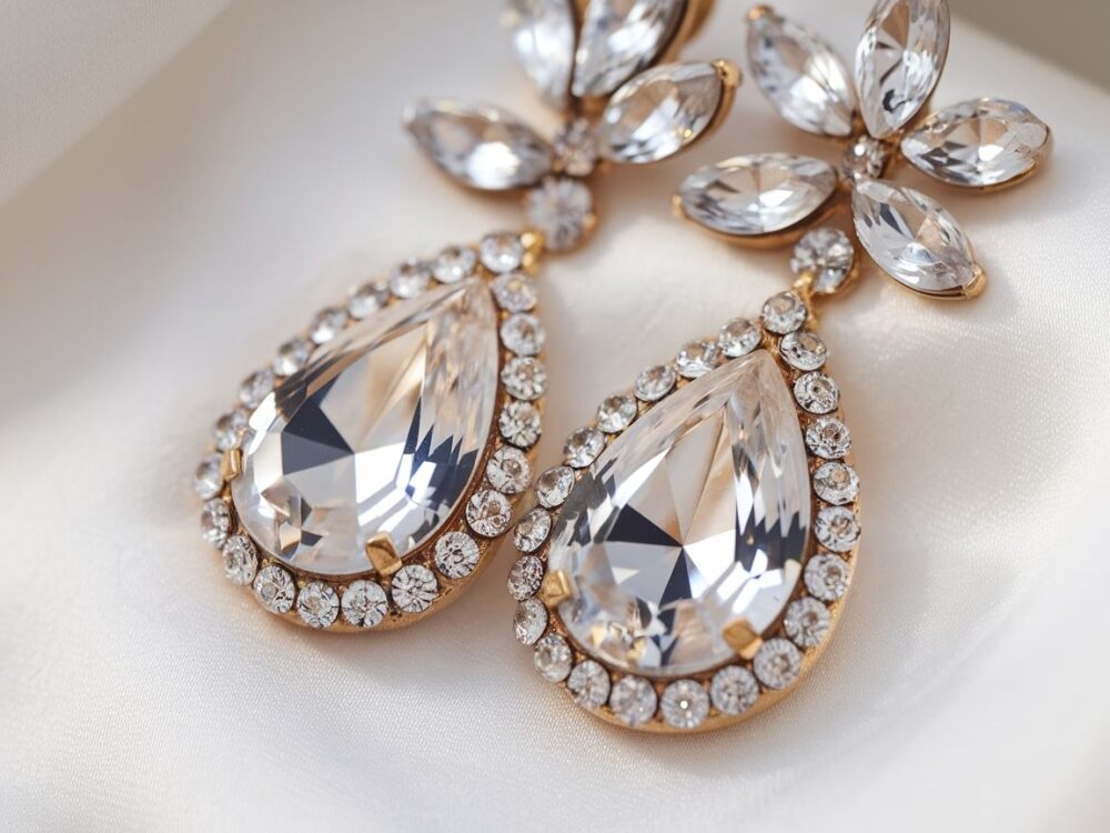 modne kolczyki z kryształami