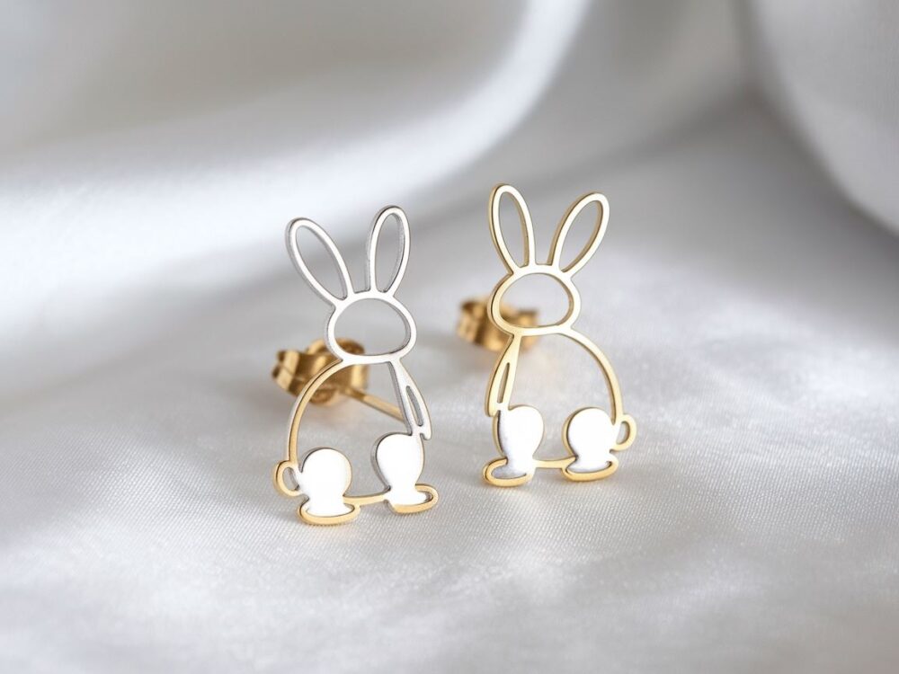 modne kolczyki zwierzątka