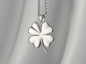 naszyjnik koniczynka stal chirurgiczna