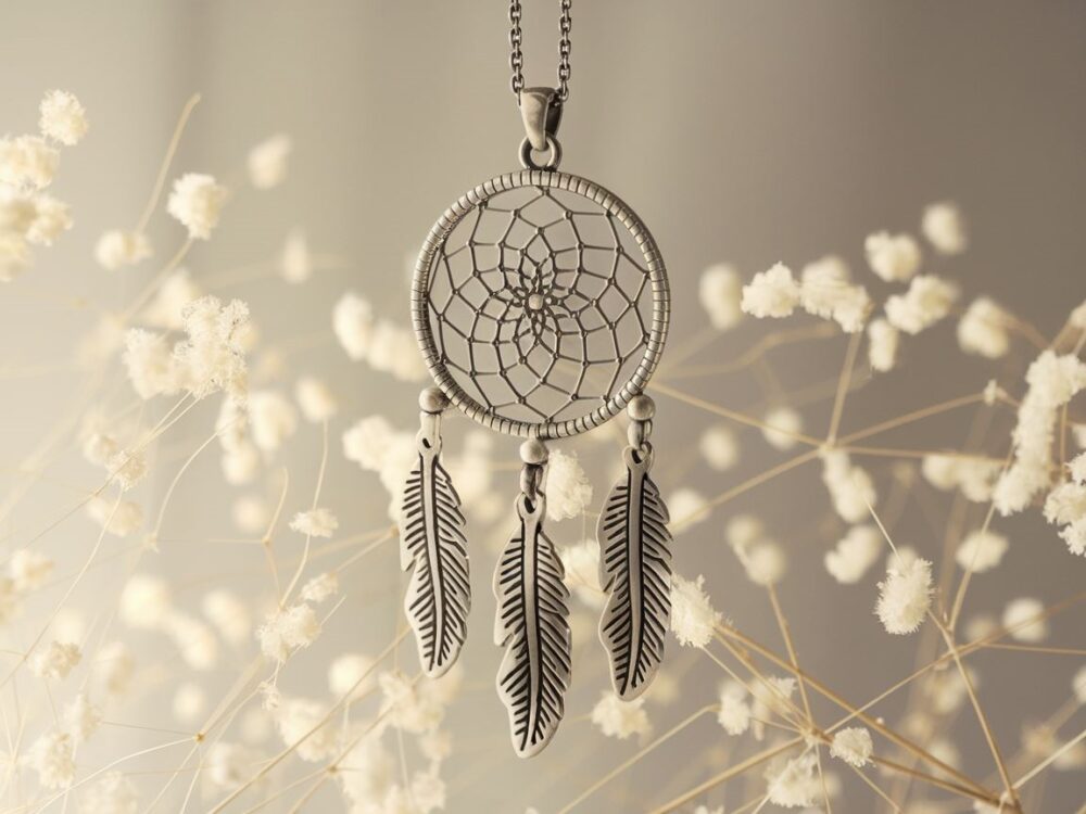 naszyjnik łapacz snów stal chirurgiczna