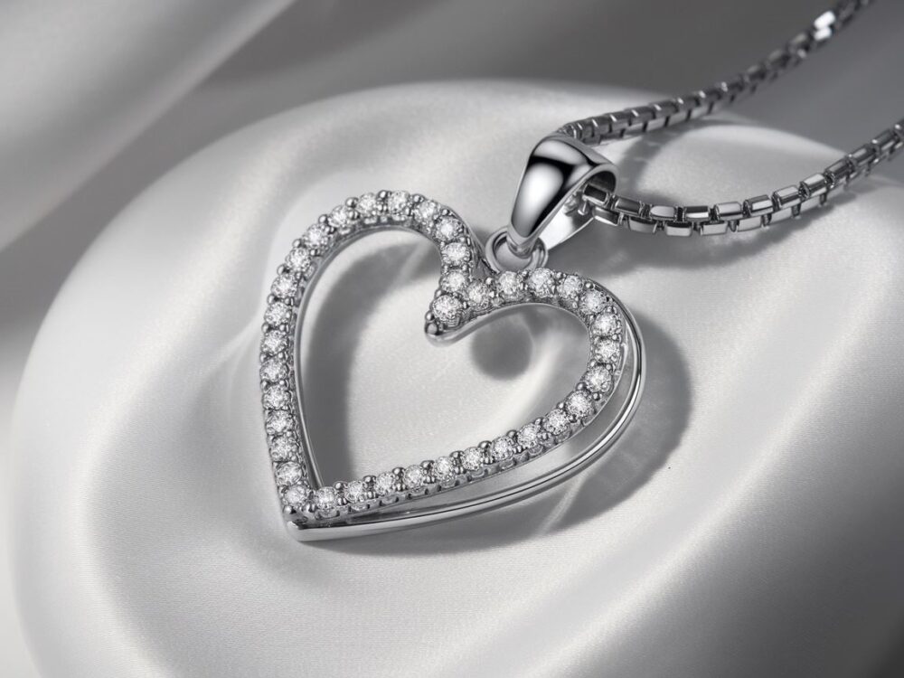 naszyjnik serce stal chirurgiczna