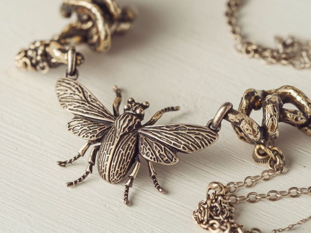 naszyjnik z owadem