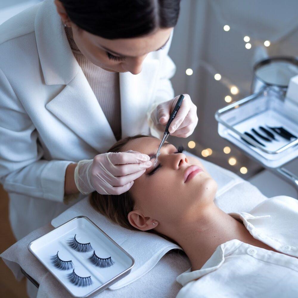 naturalnie uniesione rzęsy