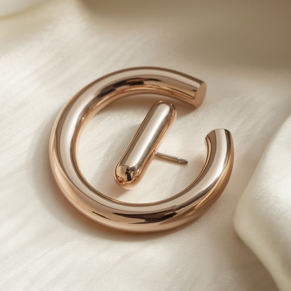 nowoczesne kolczyki eliptyczne