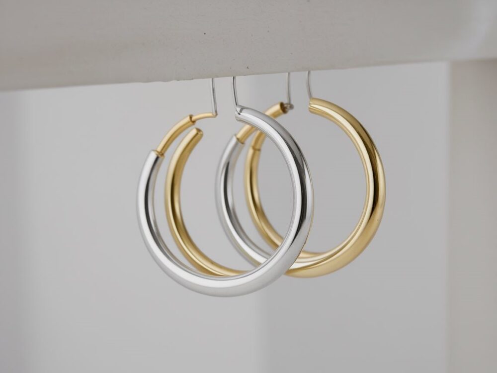 nowoczesne kolczyki koła