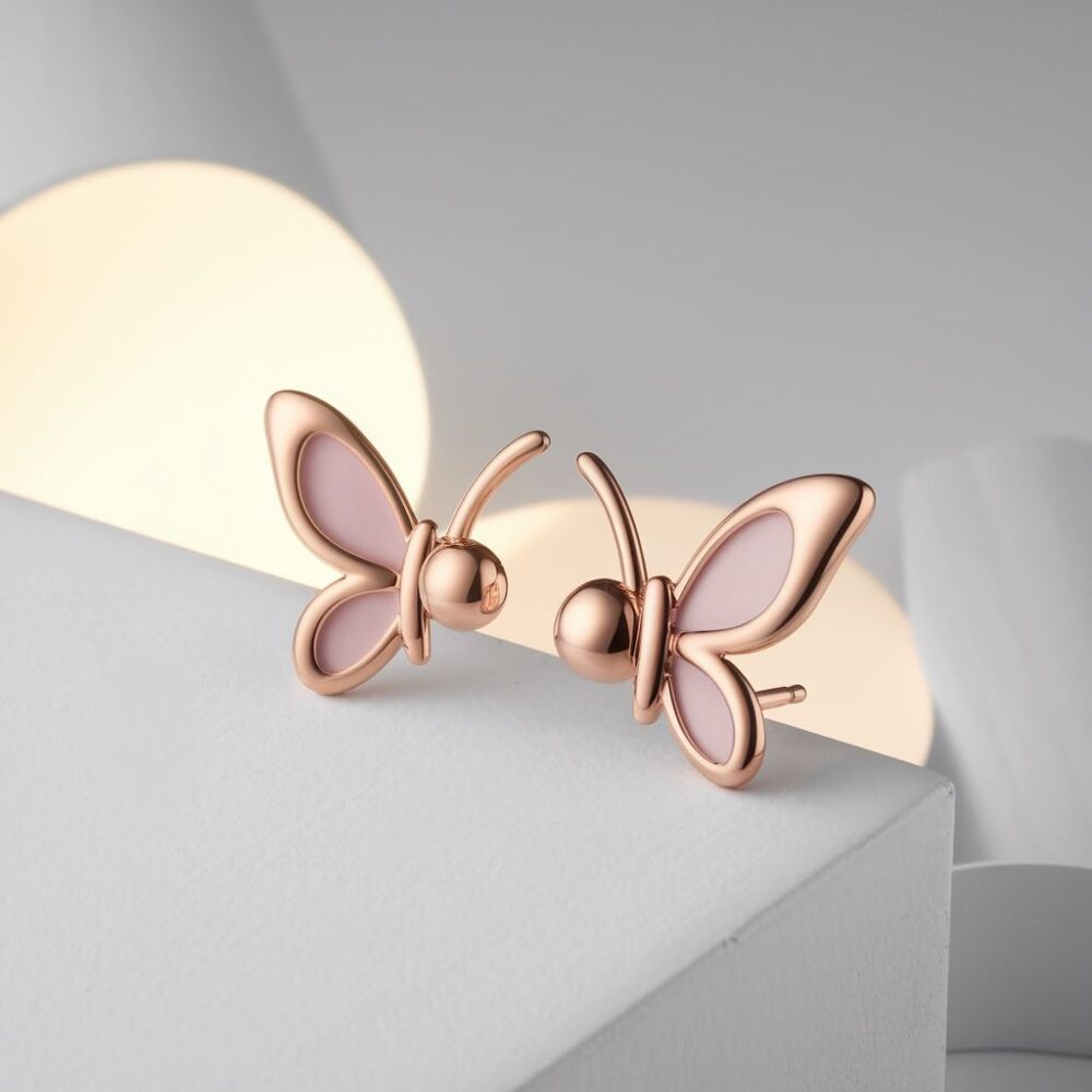 nowoczesne kolczyki stalowe