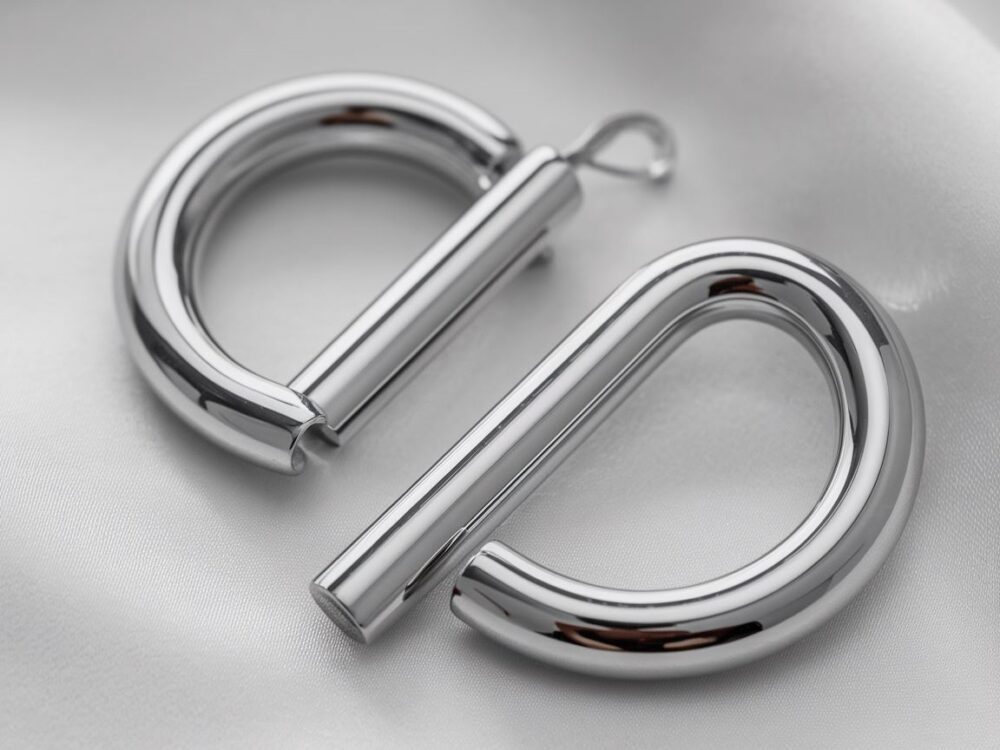 nowoczesne kolczyki ze stali