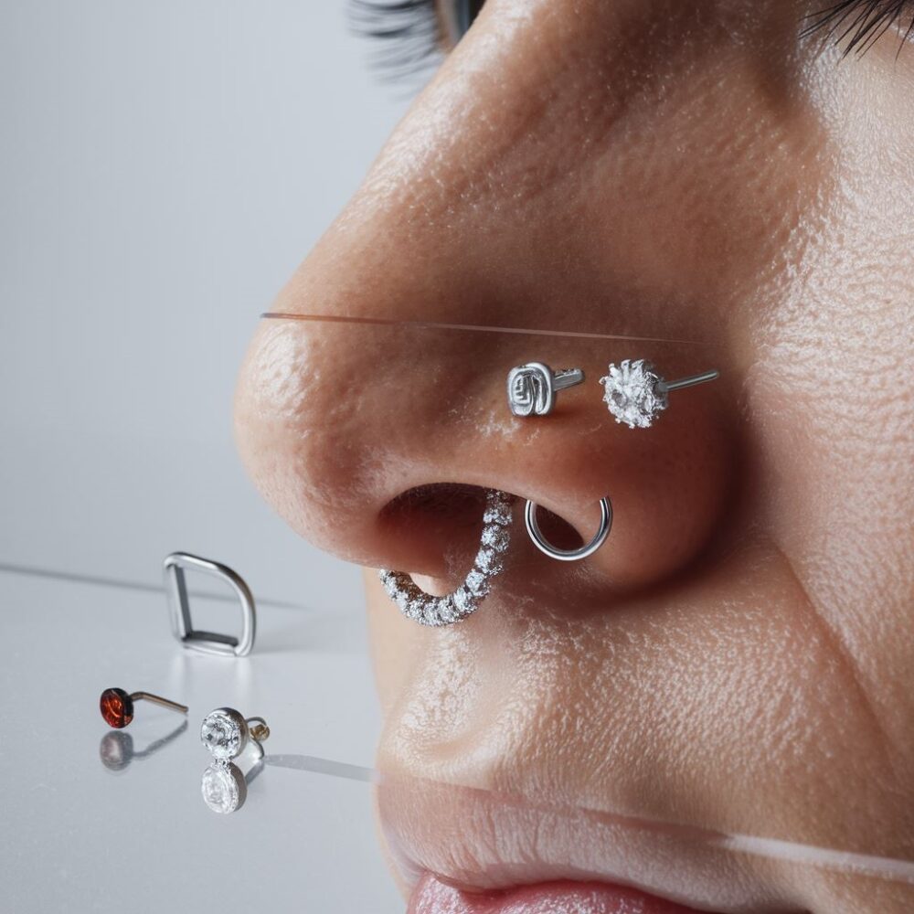 rozmiary kolczyków do nosa