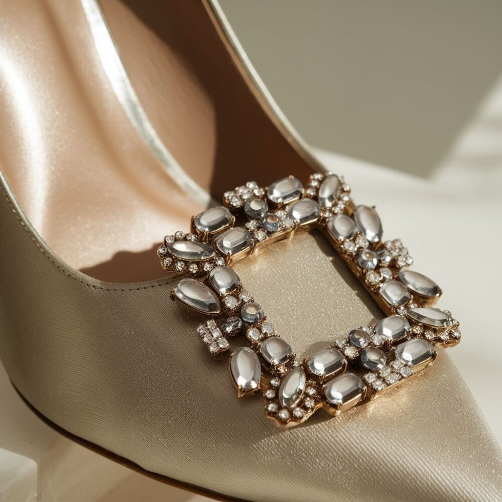 stylowa broszka na bucie