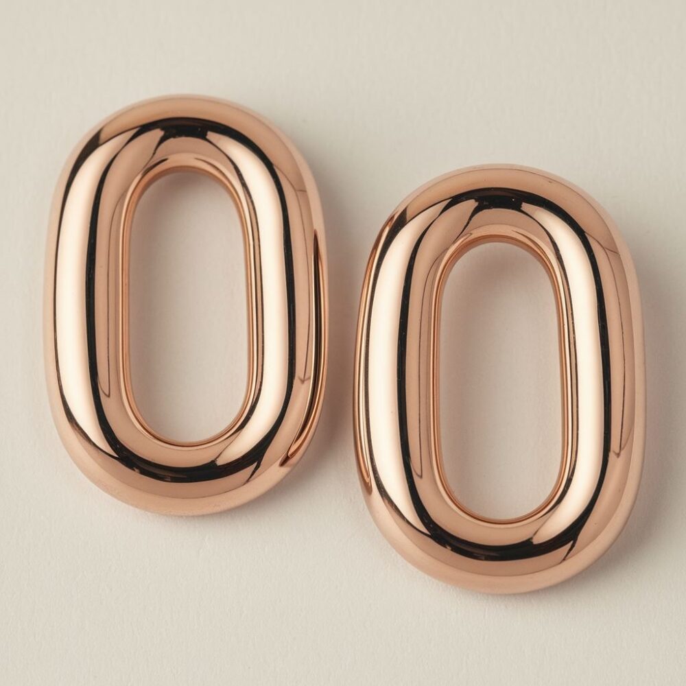 stylowe kolczyki owalne