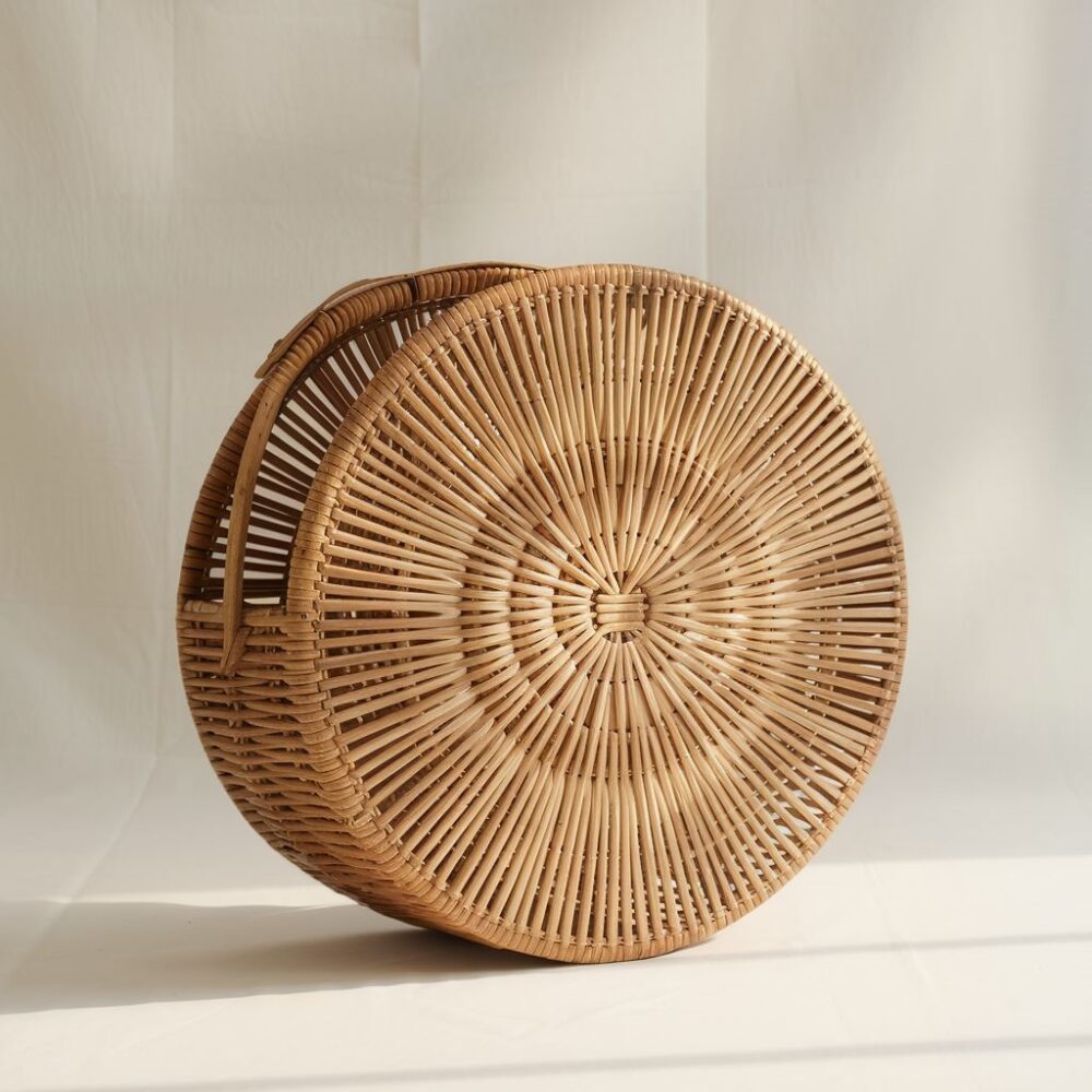 torebka z rączką ze skóry