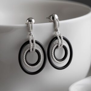 wiszące kolczyki srebrne