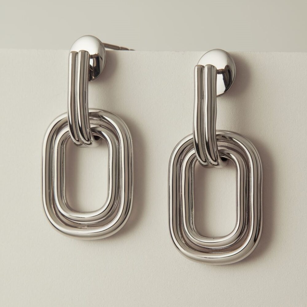 wiszące kolczyki stal chirurgiczna