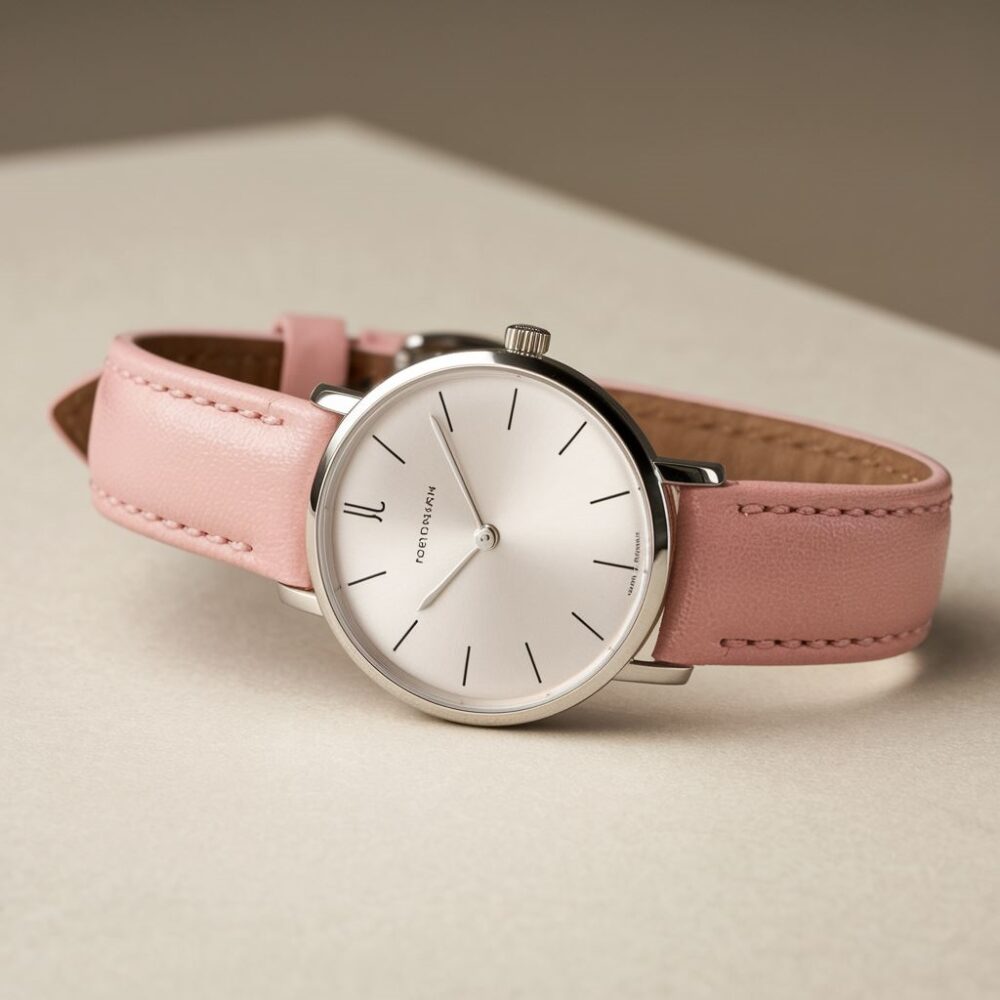 zegarek damski różowy pasek