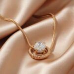 złocistobrązowy naszyjnik