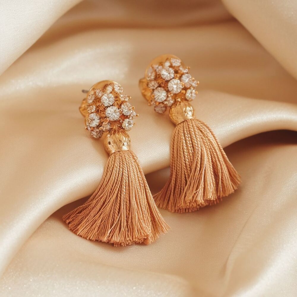 złote kolczyki chwosty